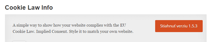 Cookie Law info je plugin vďaka ktorému vyhoviete „koláčikovému zákonu“ z dielne Európskej únie.